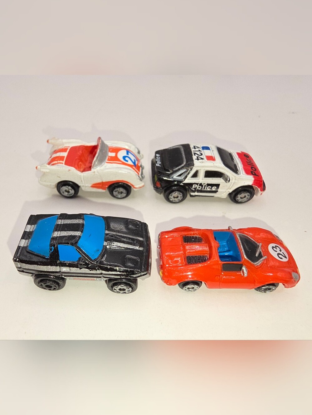 1989 Micro Machines Lot Ferrari Dino 246 GTS Merkur XR4Ti Police Corvette